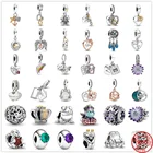 Новинка 2021, светящийся подвесной фиолетовая Маргаритка Светлячок, подвеска с бусинами, Подходит для Pandora, серебро 925, оригинальный браслет, ювелирные изделия для женщин сделай сам