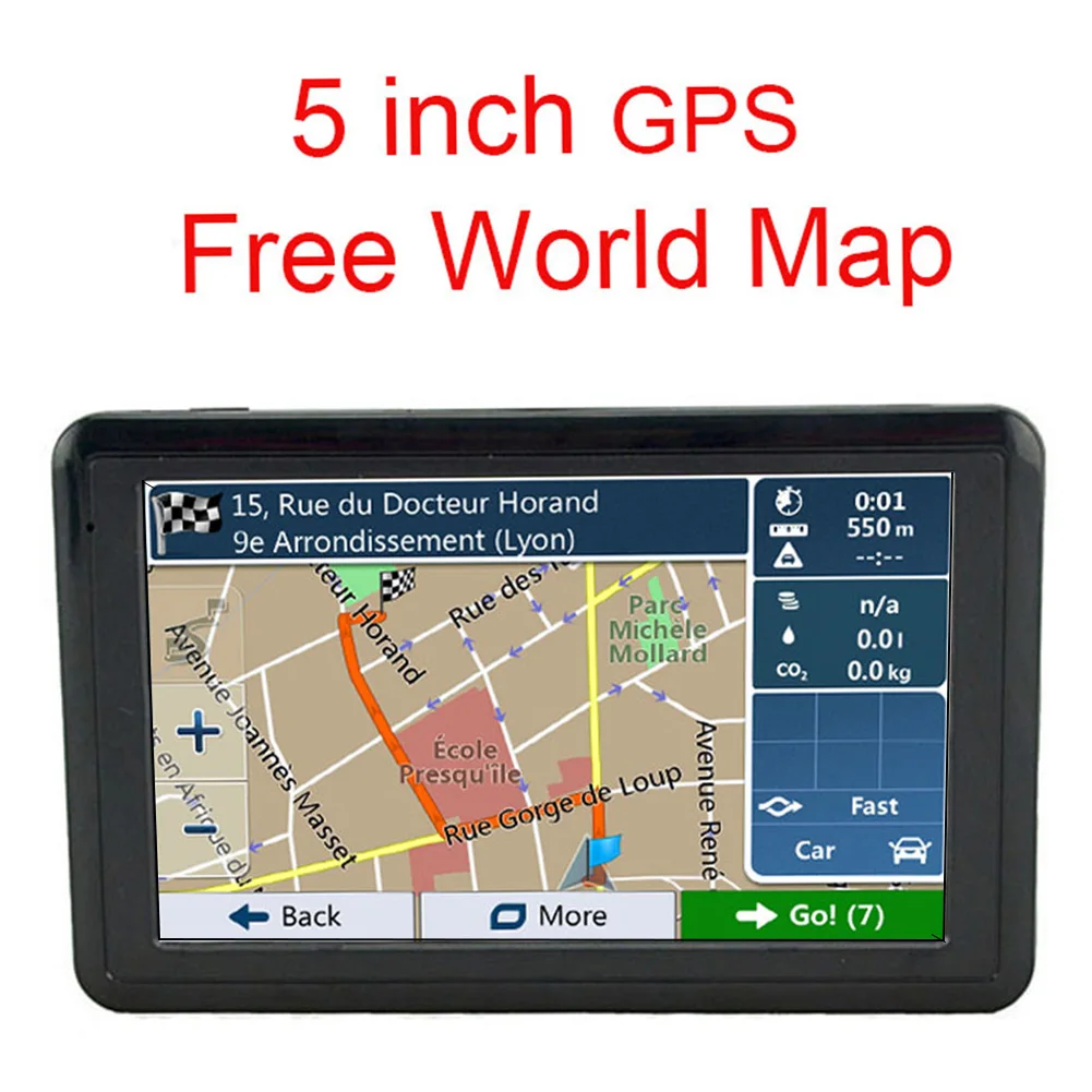 Многофункциональный 5-дюймовый GPS-навигатор 4 Гб TFT сенсорный экран HD GPS карты