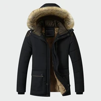 winter windbreaker cotton jackets coats men casual slim thick warm hooded parkas coats men long waterproof overcoats 5xl