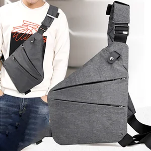 mens personal pocket shoulder bag multifuncional waterproof bicycle antitheft crossbody sling male sport free global shipping