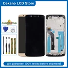 Для Moto E5Plus E5 Supra XT1924-1345 (заднее давление), оригинальный ЖК-дисплей в сборе с рамкой, черный дисплей, сенсорный экран, сборка