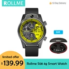 Смарт-часы-телефон Rollme S08 мужские, IP68, 50 м, 8 Мп, GPS, Glonass