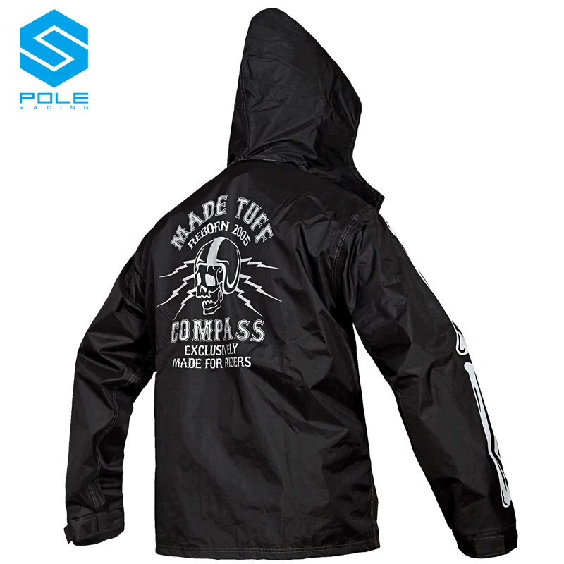 Мотоциклетный дождевик с черепом на шесте для езды мотоцикле водонепроницаемая