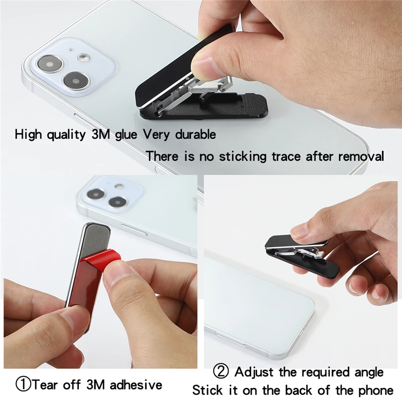 New Aluminum Mini Size Portable Folding Desk Mount Holder Bracket Mobile Phone Cradle Foldable Stand for Cellphone Metal Support