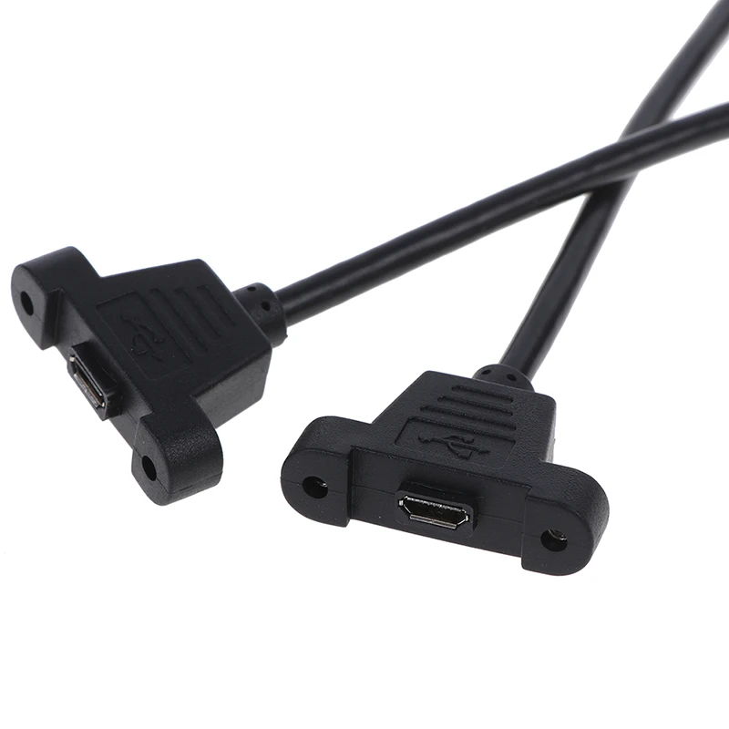 Micro USB 2 0 штекер к B гнездовой соединительный кабель с панельным монтажным