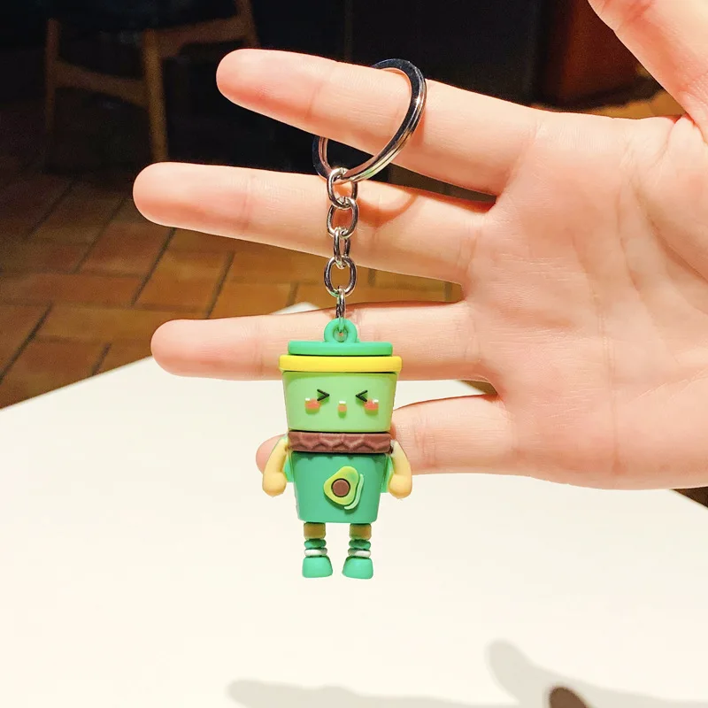 

Cartoon Small Pendant Fruit Doll Sofe PVC Keychain
