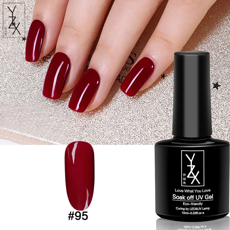 Color95 YXZ Осенняя Серия кофейного цвета лак для ногтей отмачиваемый УФ лак Гелевый лак для основы матовое верхнее покрытие 10 мл Эмаль Гель лак для ногтей - Цвет: Color95