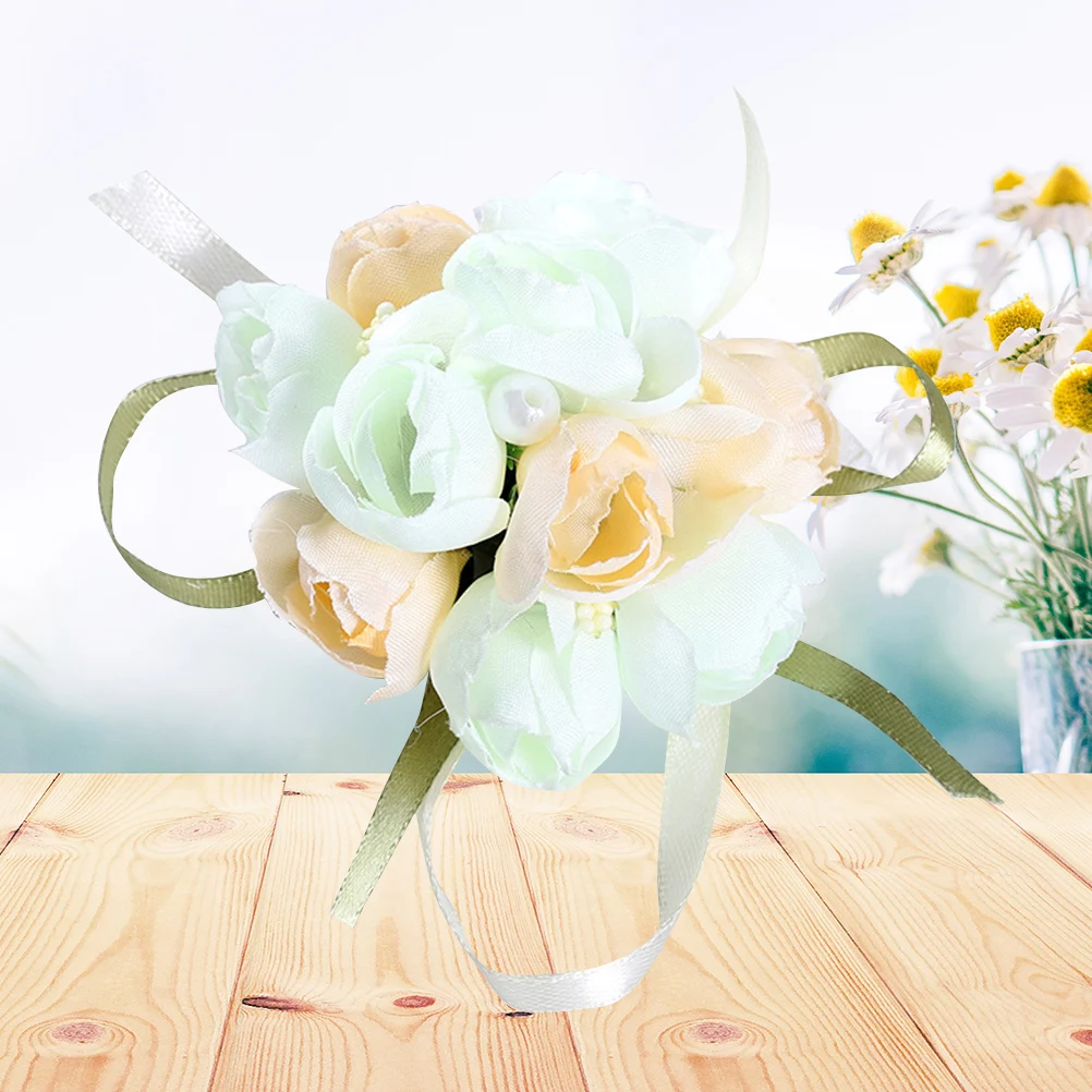 1PCWrist корсаж декоративный искусственный цветок браслет для невесты свадьбы| |