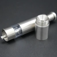 stainless steel pepper mill salt shaker grinder combo push button for travel nin668