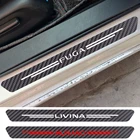 4 шт. двери автомобиля порог подоконник углеродного волокна Стикеры для Nissan elgrand fairlady frontier fuga livina марта maxima micra serena