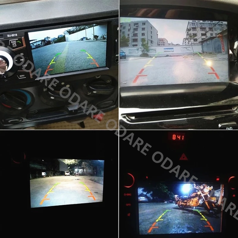 Автомобильная камера заднего вида Odare CCD HD водонепроницаемая ночного видения с