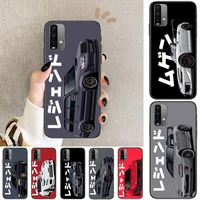 jdm tokyo drift sports car phone case for xiaomi redmi 11 lite 9c 8a 7a pro 10t 5g anime cover mi 10 ultra poco m3 x3 nfc 8 se c