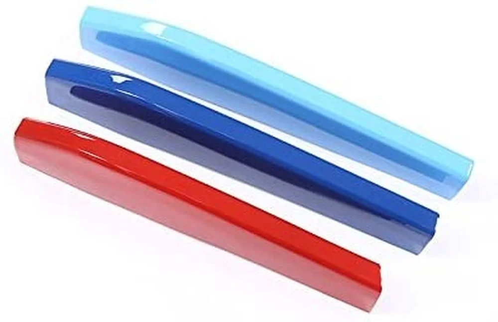 Трехцветная отделка ABS для переднего гриля декоративные спортивные полосы