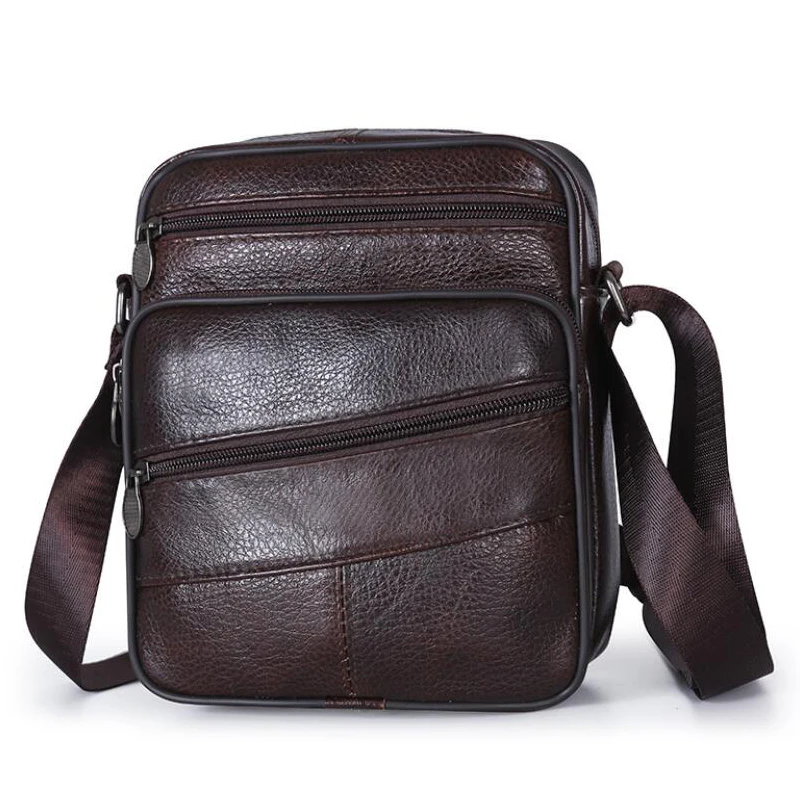 

Повседневная сумка на плечо для мужчин, винтажные деловые мужские сумки через плечо из воловьей кожи, вместительные мессенджеры