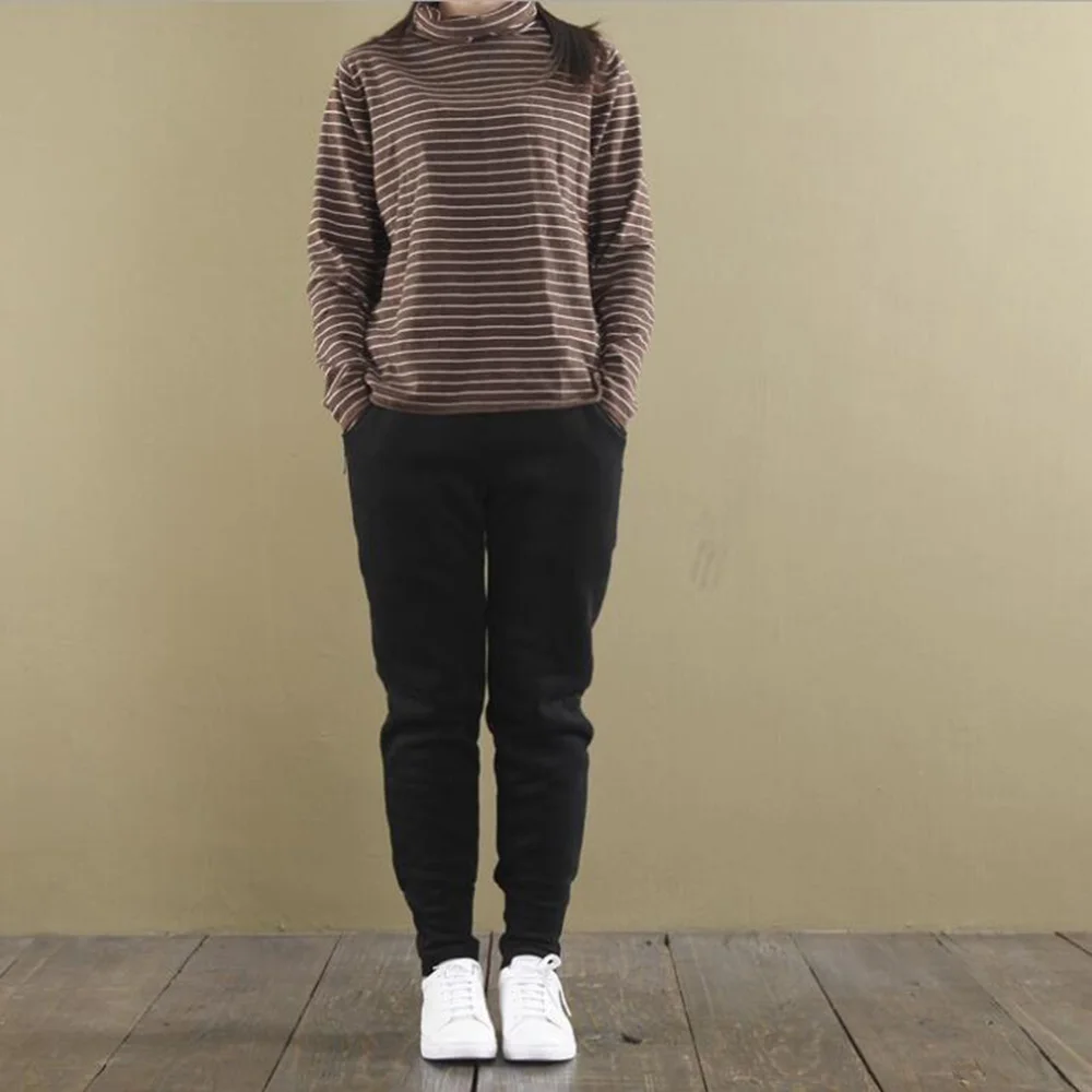 Runback хлопок полиэстер молния женские теплые Слаксы толстые флисовые брюки