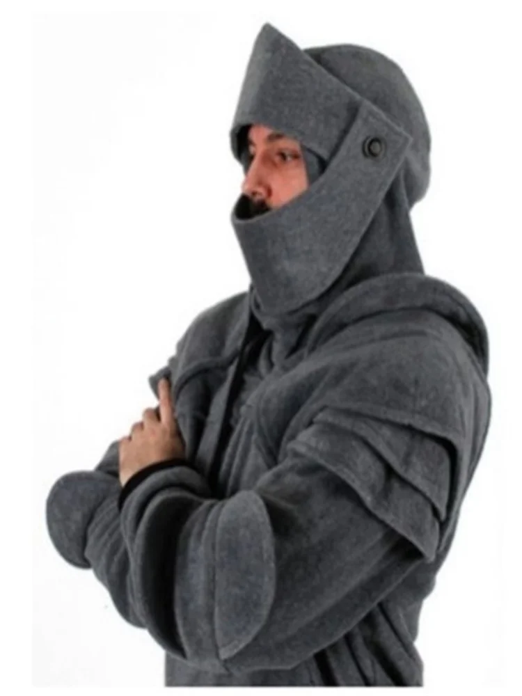 Защита на Хэллоуин Мужская защита для локтя с капюшоном и шнурком маска чехол