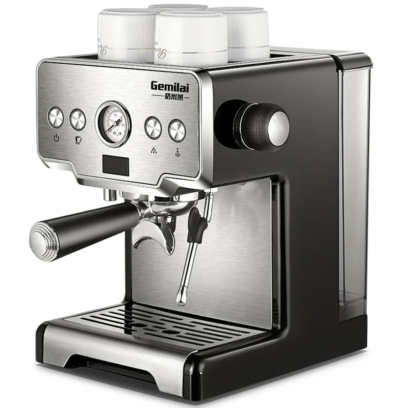 

15bar Coffee Maker Machine Espresso Machine Stainless Steel Semi-Automatic Pump Type Cappuccino Coffee Machine For Home CRM3605