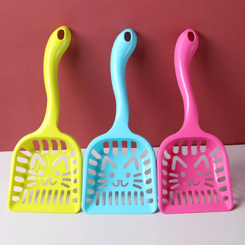 

1Pc Pet Products Shovel Cat Litter Plastic Scoop Cat Sand Cleaning Dog Food Spoons Cat Sand Shovel Pet Supplies