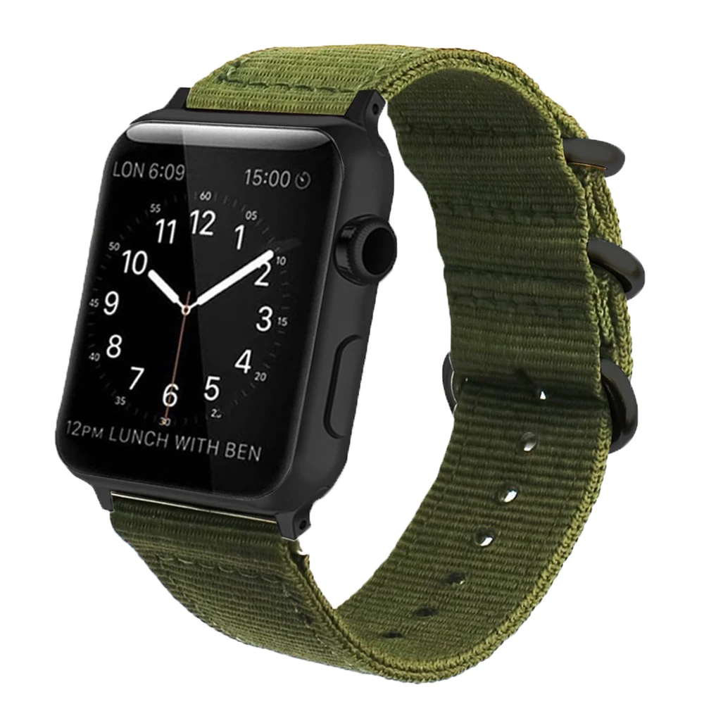 Хит продаж нейлоновый ремешок для часов Apple Watch Series 5/4/3/2/1 спортивный iwatch браслет 42