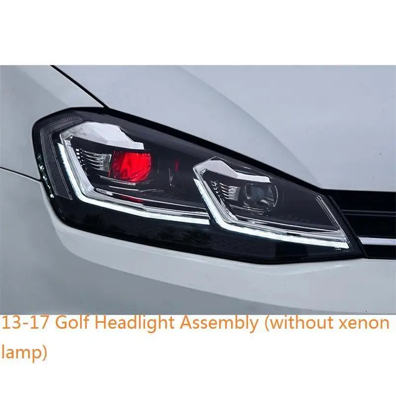 Drl Automovil Запчасти для укладки Neblineros Led Para Автомобильные фары Задние Автомобильные фары в сборе 14 15 16 17 для Volkswagen Golf 7 - Цвет: MODEL Q