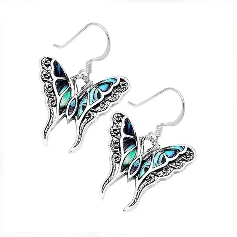 

2020 Unique Elegant Butterfly Ear Drop Hook Earring Dangle Long Tassel Earrings for Women Indian Hoop Brincos Wedding Jewelry