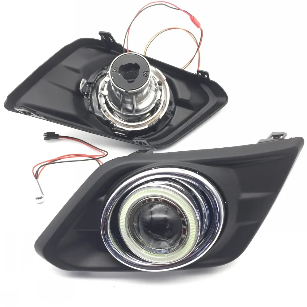 EeMrke 2 в 1 ангельские глазки DRL для Nissan Rogue X-Trail T32 2014 2015 2016 галогенные/светодиодный