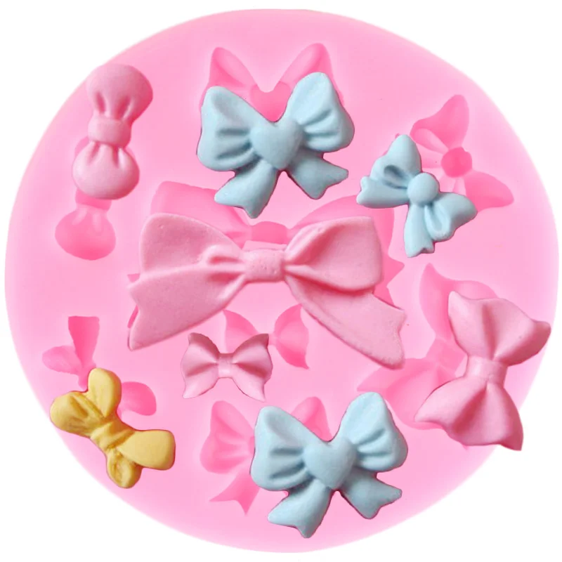 

Силиконовые формы с бантом и лентой, искусственная форма для шоколада