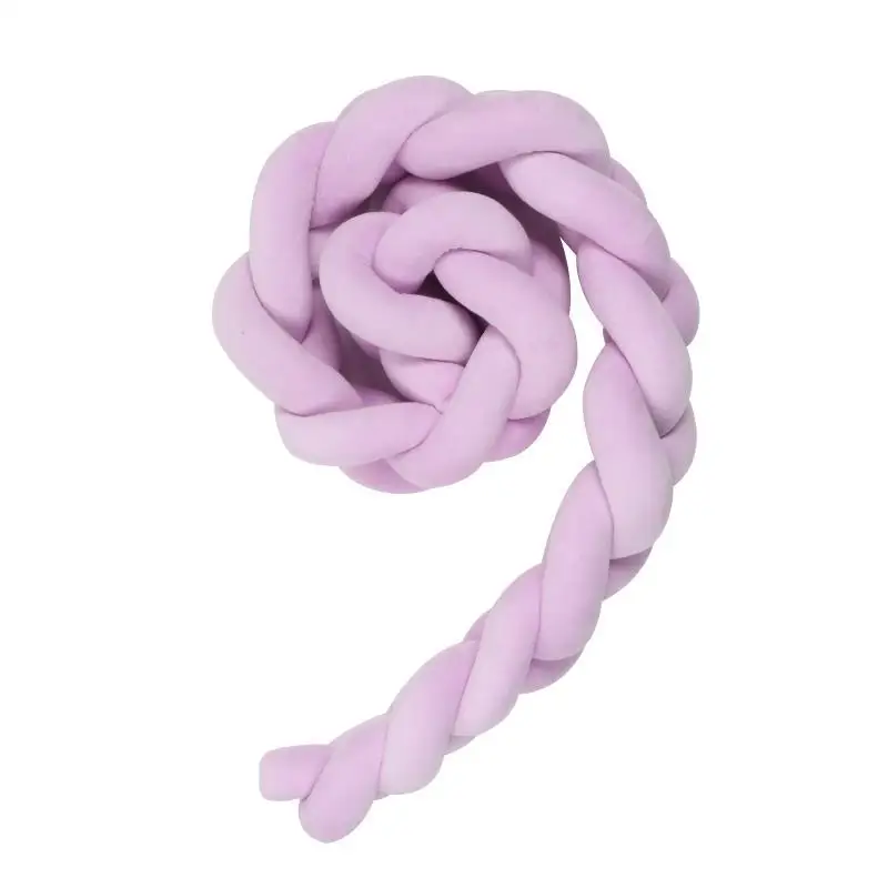 

3M Length Bedding Bumper Long Knotted Braid Infant Room Pillow Nodic Knot Newborn