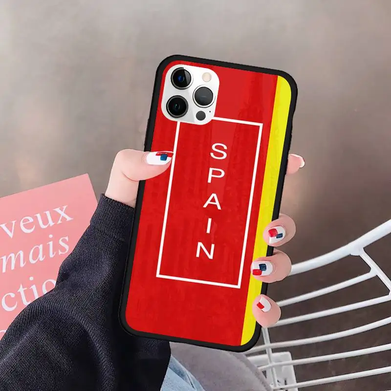 

Spain Coat of Arms Flag Phone Case For Iphone 5 5S SE 6 6s 7 8 plus X Xr XS 11 12 Mini Pro Max Cover Fundas Coque