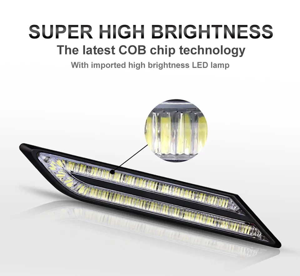 Nlpearl 2x33 SMD дневные ходовые огни для автомобиля, светодиодный, водонепроницаемый, супер яркий светодиодный модуль DRL, автомобильный светильник в сборе, автомобильный Стайлинг 12 В
