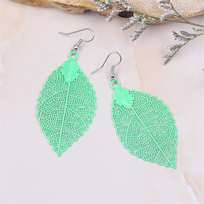 Новые Модные Красочные Висячие серьги из филиграни для женщин модные