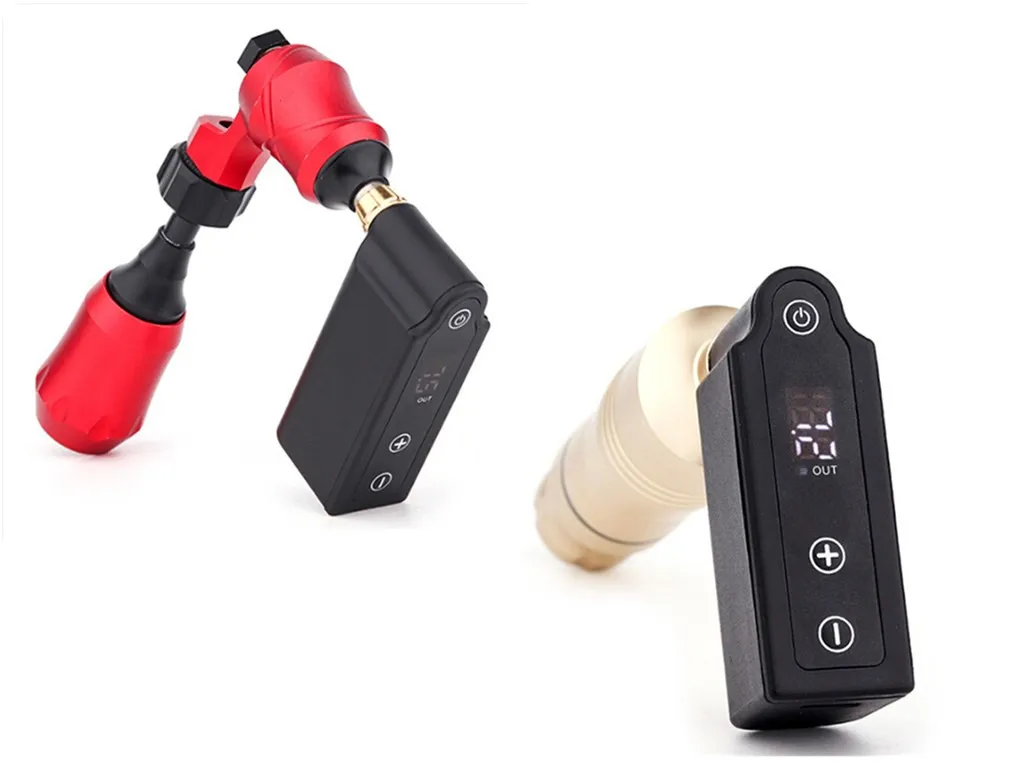 

1 Аккумуляторный блок + 1 USB-кабель для зарядки, входы DC/RCA, беспроводной мини-блок питания для татуировок, блок питания для тату-машинки