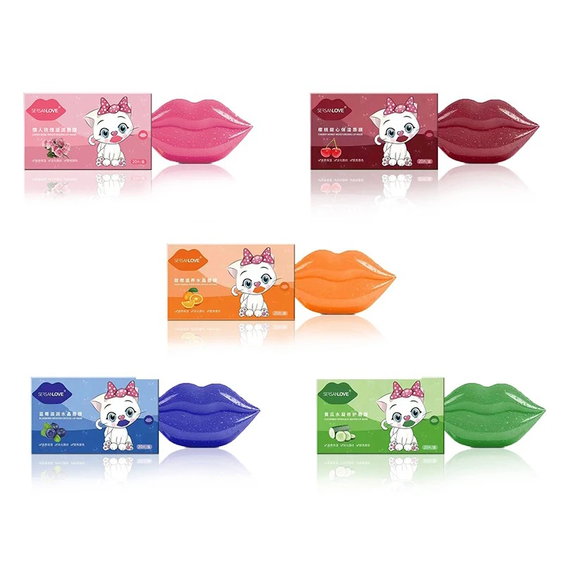 20 шт. Коллагеновые коллагеновые маски для губ |