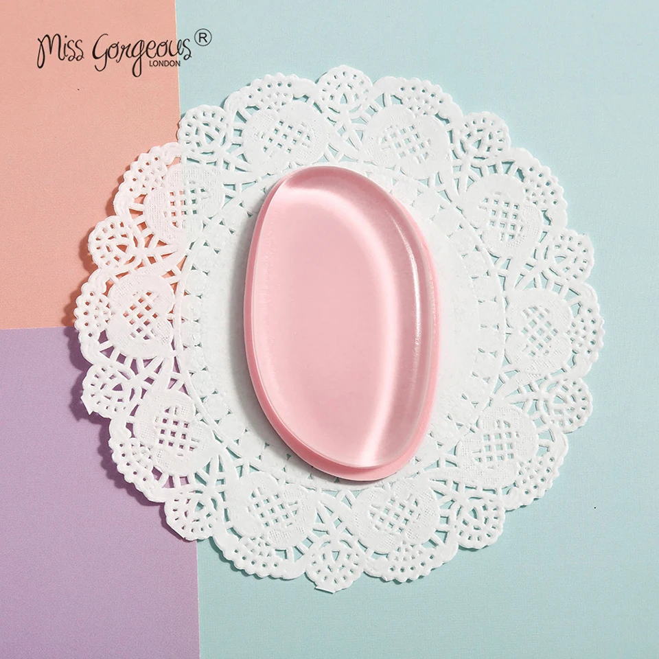 Бренд Miss Gorgeous 1 шт. розовый Силиконовый смеситель спонж для макияжа Жидкая основа