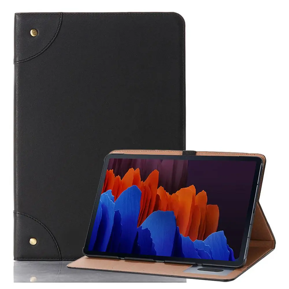 Смарт чехол из ПУ кожи для Samsung Galaxy Tab S7 11 дюймов 2020 дюйма (T870/T875)|Чехлы планшетов и
