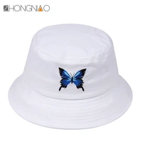 hot butterfly fisherman hat womens bucket hat fashion unisex hat bob hat hip hop cap mens panama hat outdoor sun hat