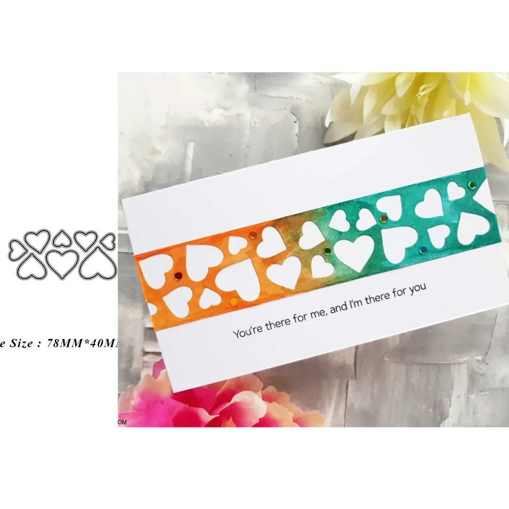 

8PCS Small Love Heart Metal Cutting Dies For Scrapbooking DIY Paper/Photo Cards New Design Cutdies Craft Cutter
