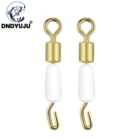 DNDYUJU, 50 шт., оранжевыйбелыйпрозрачный рыболовный соединитель, рыболовные крючки для океанской лодки, быстрое соединение, зажим для лески