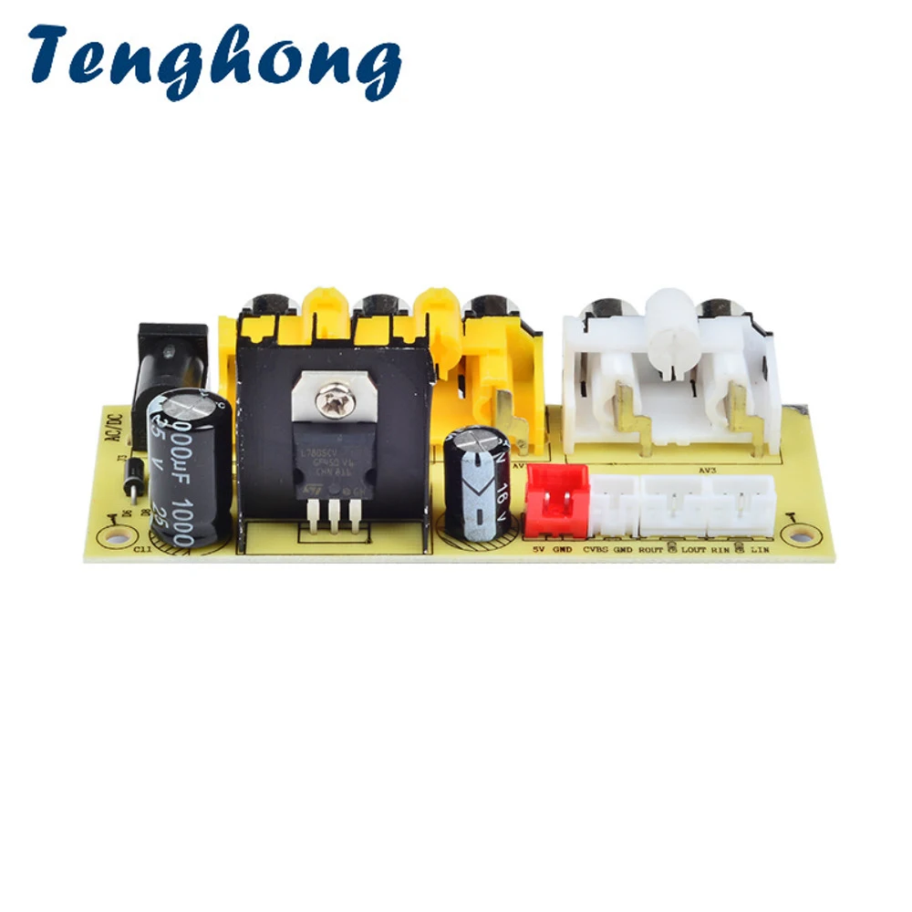 Tenghong DC12V MP3 Player Video Decoder Board Rectifier Filter Regulator Integrated Board  Audio Output Tablet Regulator Board