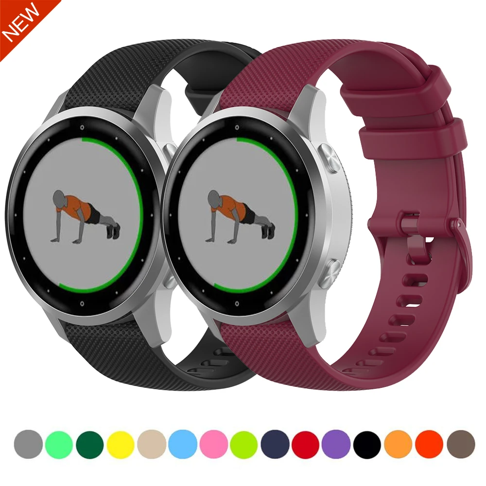 

Ремешок силиконовый для Samsung watch S3/Active 2/Huawei GT2/Amazfit GTR, сменный браслет для мужчин и женщин, 22 мм 20 мм