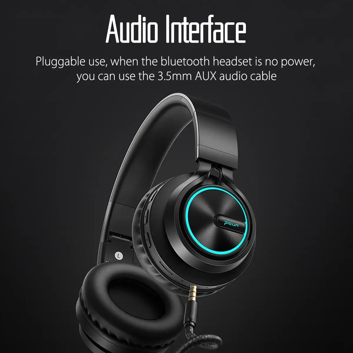 B6 беспроводные наушники bluetooth HiFI стерео Складная гарнитура светодиодный свет MP3 TF FM 3,5 мм наушники с микрофоном для телефона