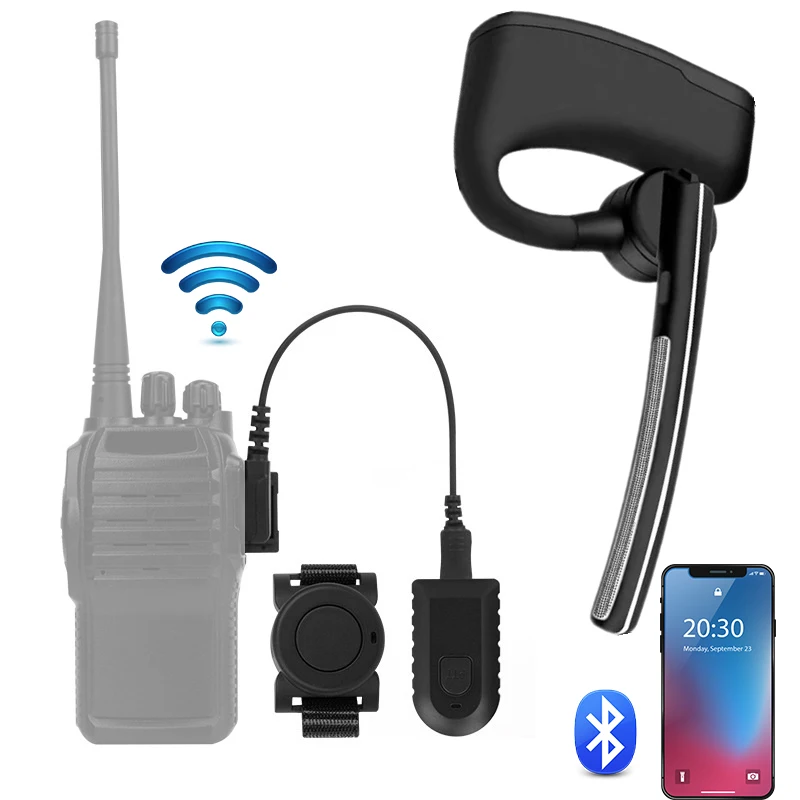 Беспроводная Bluetooth-гарнитура Baofeng, рация, наушники PTT, двустороннее радио, наушники типа M с микрофоном для телефона UV5R UV82 bf888s