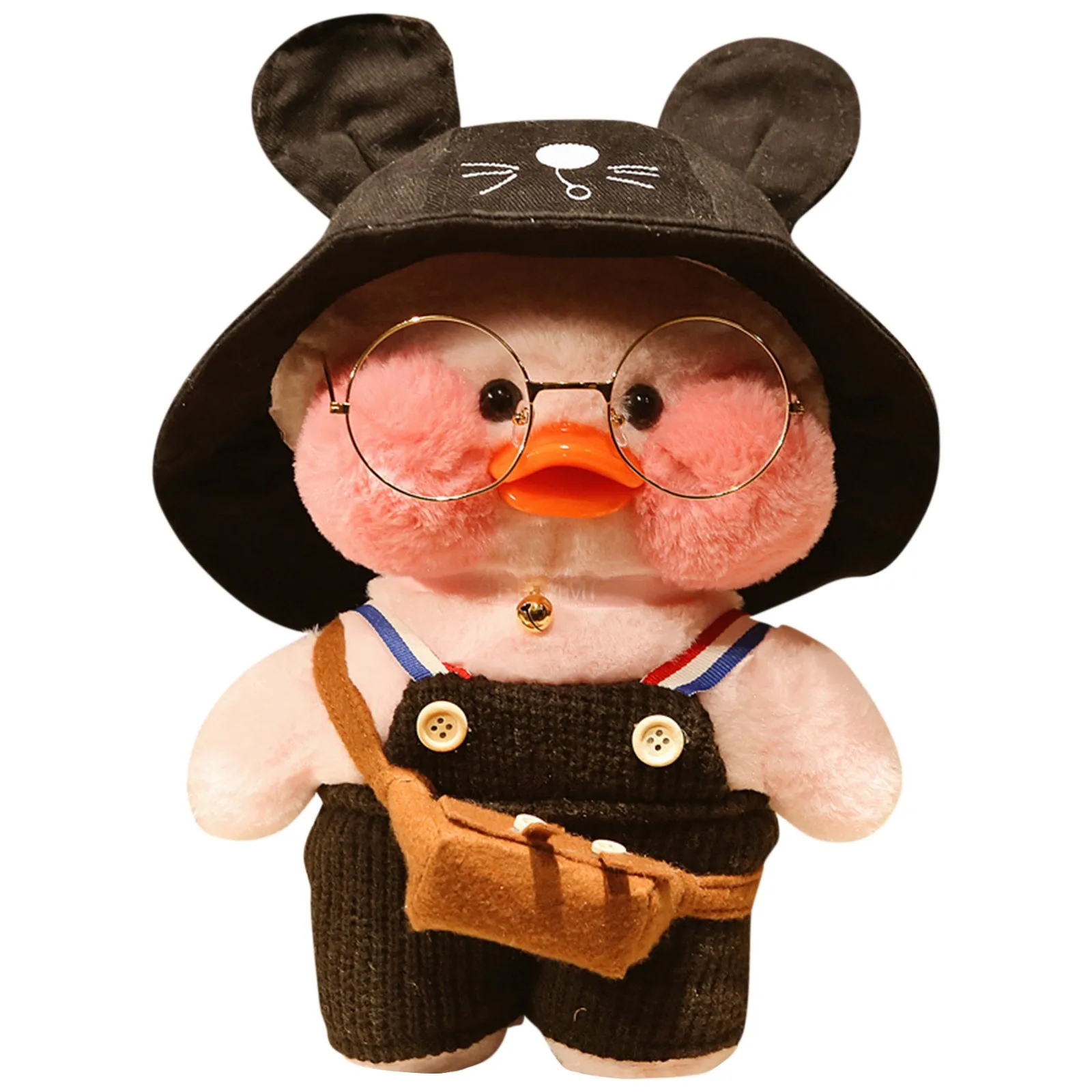 

30cm Cute Lalafanfan Coffee Yellow Duck Plush Toy Creative Stuffed Duck Soft Doll Animal Dolls Baby Toys Birthday Gift For Girl