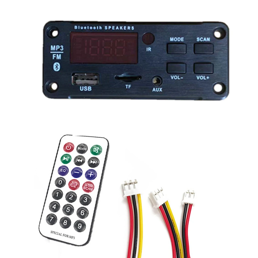 Автомобильный USB Bluetooth Hands-free MP3-плеер встроенный MP3 декодер плата модуль с дистанционным управлением USB FM магнитола с AUX для автомобиля