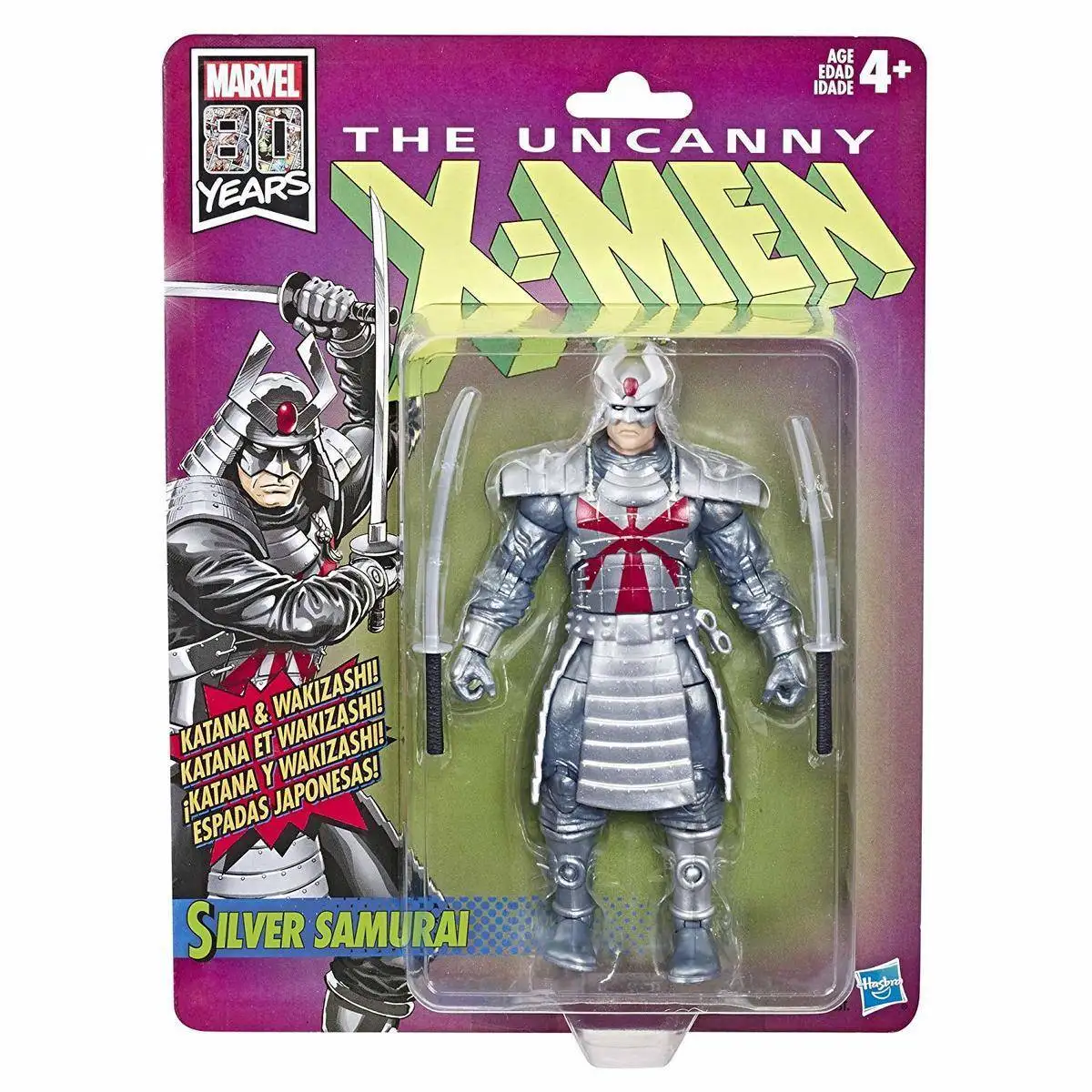 

Hasbro Marvel (X-Men) Legends Retro 6 Inches-Scale Fan Figure Collection Silver Samurai Action Figure Toy Super Hero Gift To Ki