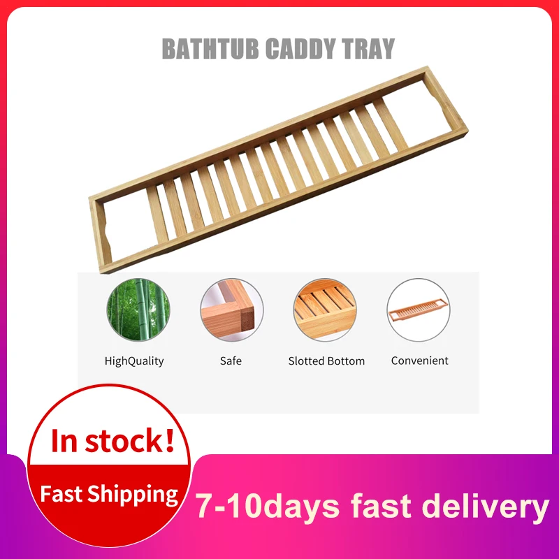 Лоток для ванны лоток бамбуковый спа ванна держатель салфеток - Цена: 1 373,12 руб.