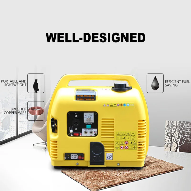 1KW 220V Household Portable generator small Gasoline Generator Silent | Обустройство дома