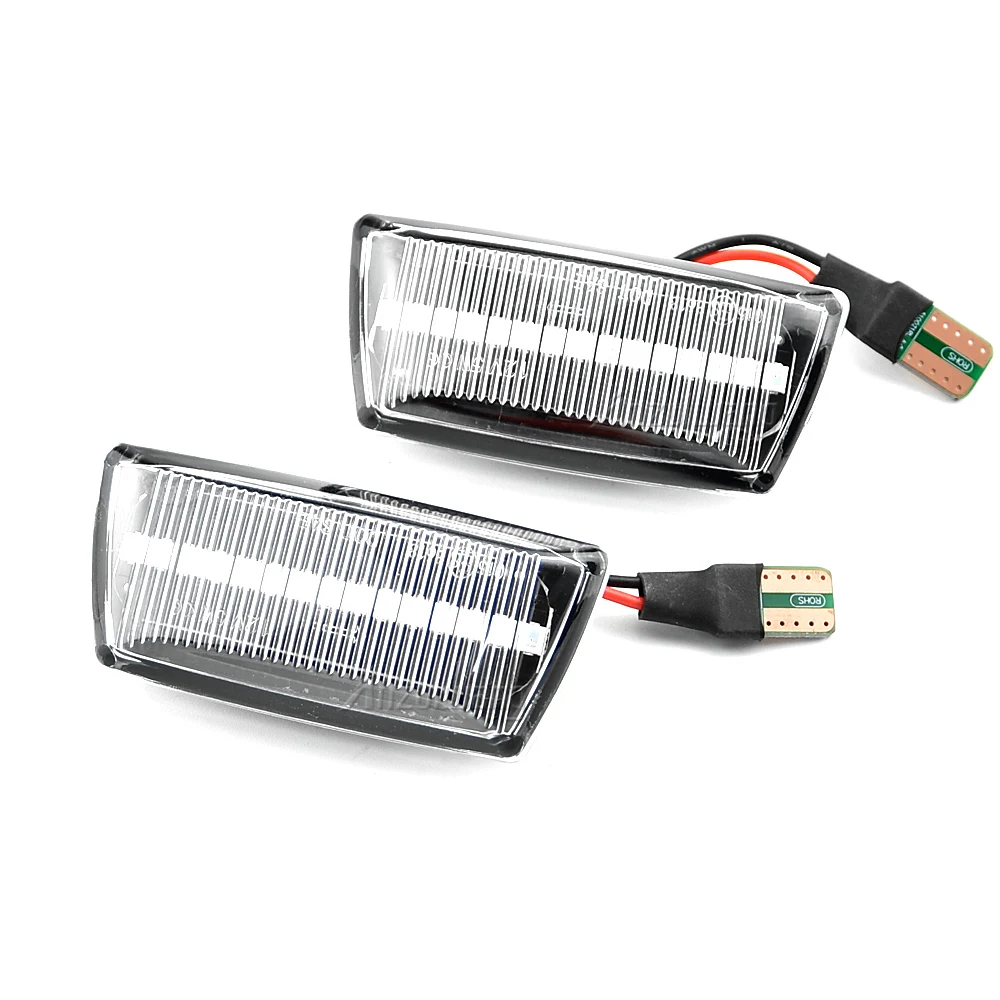 Автомобильные светодиодные динамические боковые габаритные огни для Opel Astra H