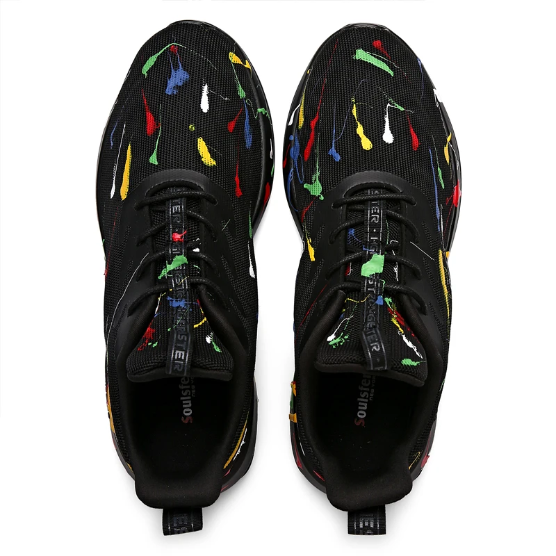 soulsfeng Womens Sports Trail Running Shoes Lace Up Trainers Cushioning Breathable Mesh Walking Sneakers for Girls