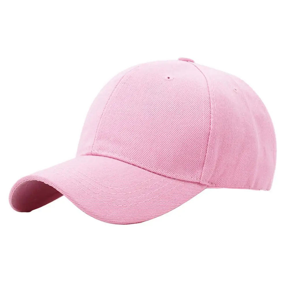 

Caps Fashion Solid Color Hook Loop Baseball Cap Unisex Outdoor Sunshade Peaked Hat